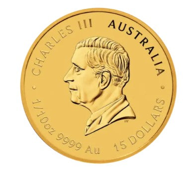 Lunar 3 Pferd 2026 in Farbe - Goldmünze 1/10 oz - Perth Mint Australien