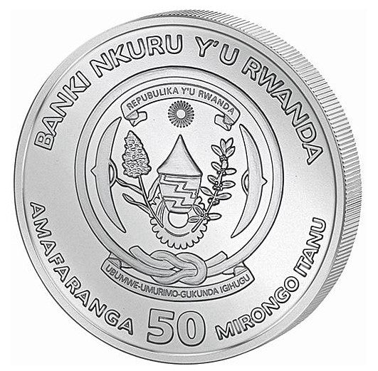 Ruanda - 50 RWF Nautical Serie - Kruzenshtern 2026 - 1 Oz Silber