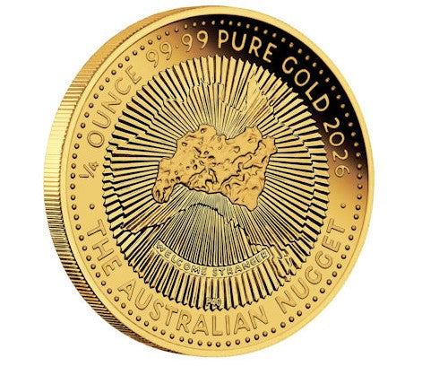 25 AUD Australian Nugget 40. Jubiläum 2026 - 1/4 Oz Gold PP