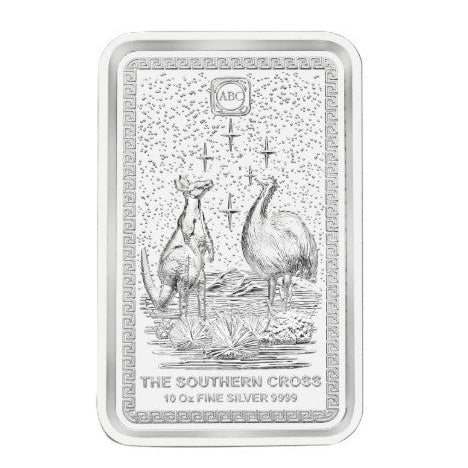 Silberbarren Ag999.9 - ABC - Southern Cross 10 oz Silber High Relief