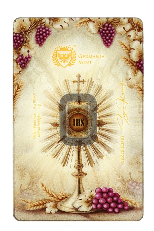 Goldbarren 1 Gramm Germania Mint Erste Heilige Kommunion im Safepack (Version 2) **