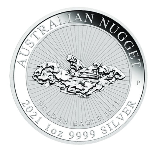 Australien Nugget "Golden Eagle" 2021 Silbermünze 1 oz