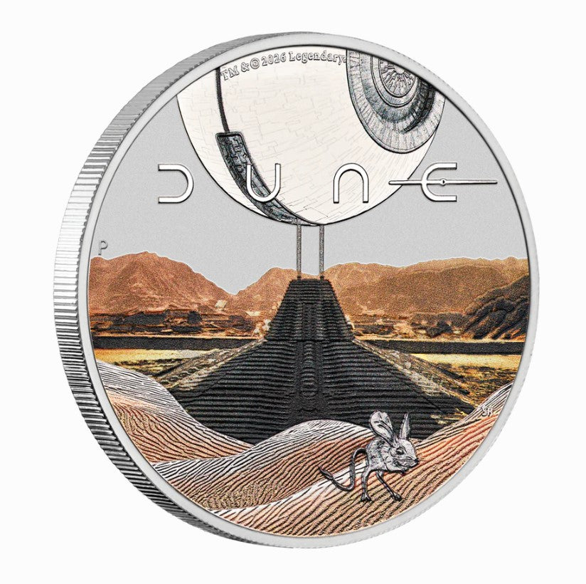 Tuvalu - 1 TVD Dune(TM) 2026 - 1 Oz Silber PP Color