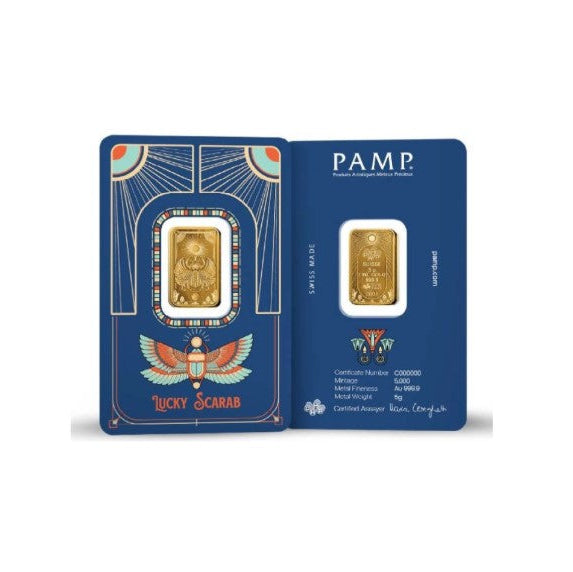 PAMP 5 Gramm Goldbarren - Lucky Scarab 5 Gramm