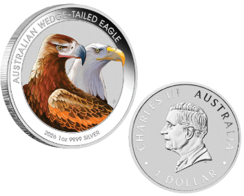 Australien Wedge Tailed Eagle 1 Oz Silber 2026 Color Blister