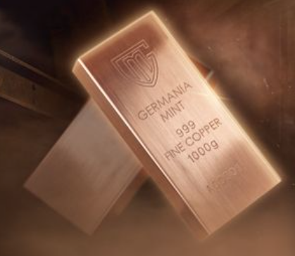 Germania Mint - 1 kg Kupferbarren mit Nummerierung