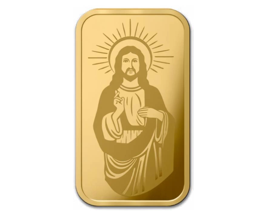 Goldbarren 1 Gramm PAMP Jesus Au 999.9 Feingold selten **