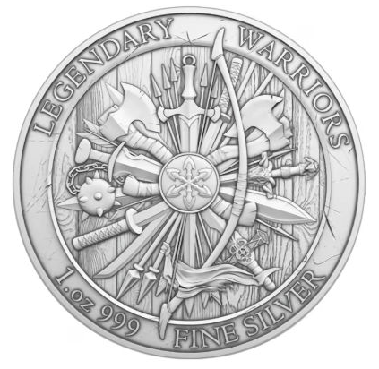 Legendary Warriors 1 oz Silber William Wallace Legendäre Krieger 999 Silber BU