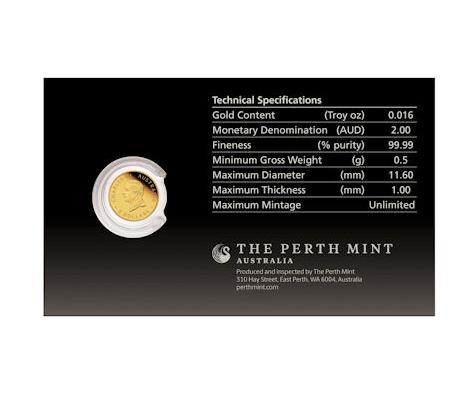 Australien Känguru MiniRoo 2026 - 0,5 g Gold PP **