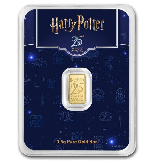 Goldbarren 0,5 Gramm PAMP Harry Potter 25 Jahre Goldbarren
