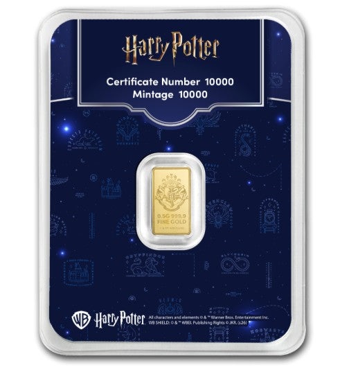 Goldbarren 0,5 Gramm PAMP Harry Potter 25 Jahre Goldbarren