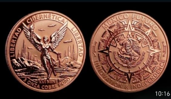 XVI Mint 5 Oz  Kupfer Mexico Cibernetica Libertad 2026 Ultra High Relief