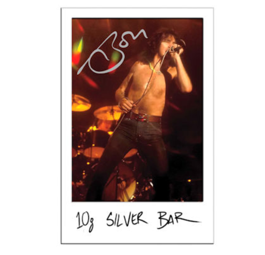 Bon Scott 80. Jahrestag Silberbarren 10 Gramm