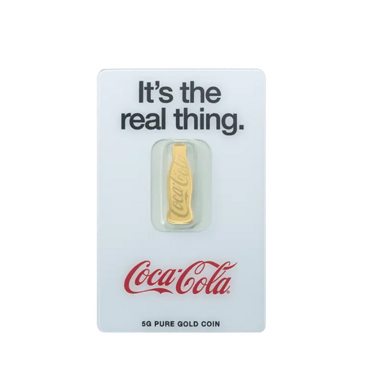 PAMP 5 Gramm Goldbarren - Coca-Cola® 140. Jahrestag