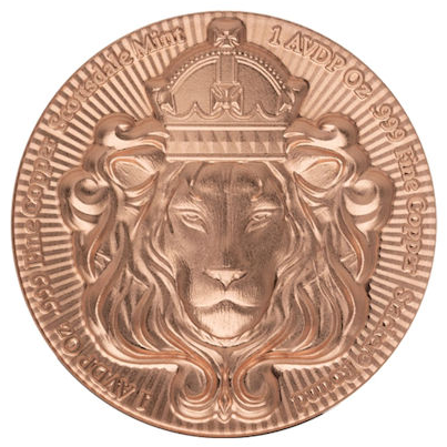 Scottsdale Mint - Lion Stacker - 1 Oz Kupfer