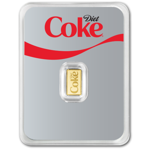 Goldbarren 1 Gramm PAMP Coca Cola Au999 Diet Cola