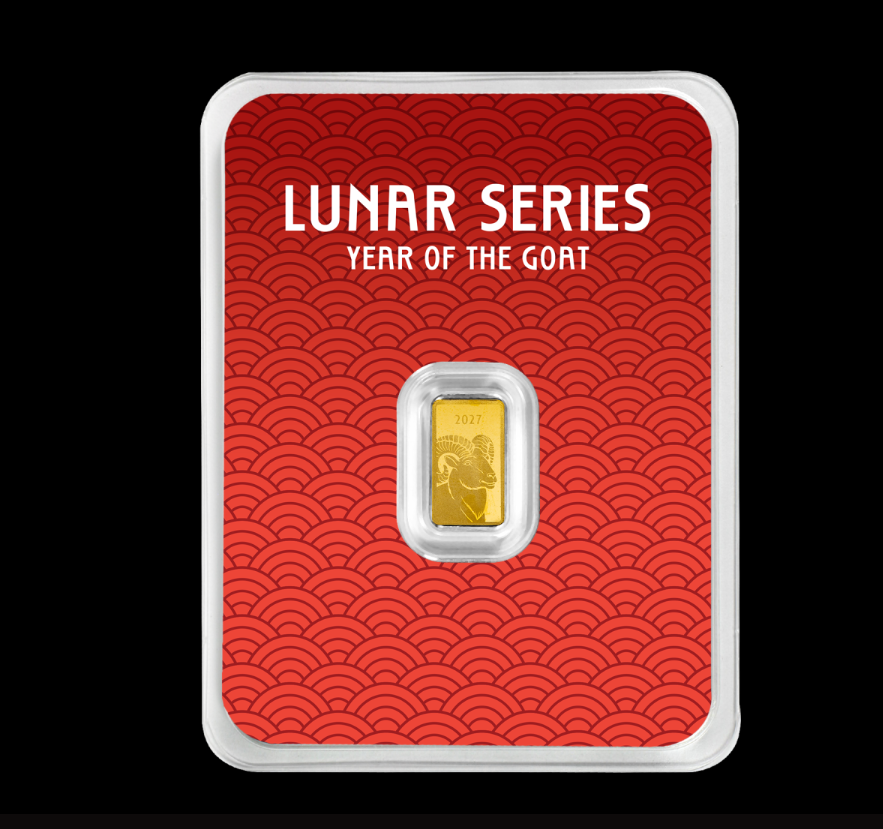 Goldbarren 1 Gramm PAMP Lunar Year of the Goat Ziege