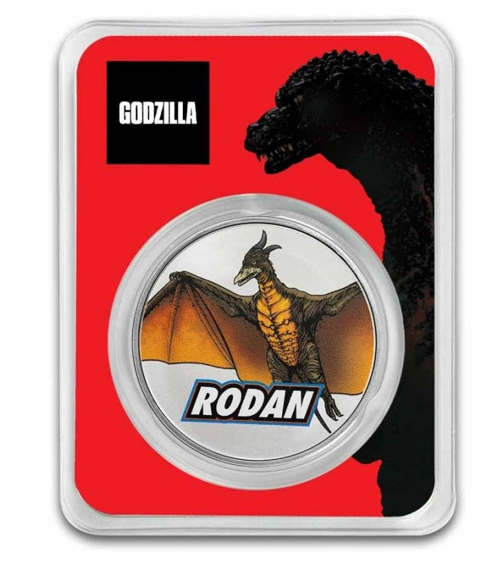 Niue 2 NZD Godzilla vs. Monsters: Rodan 2024 Silbermünze 1 Oz Silber Color