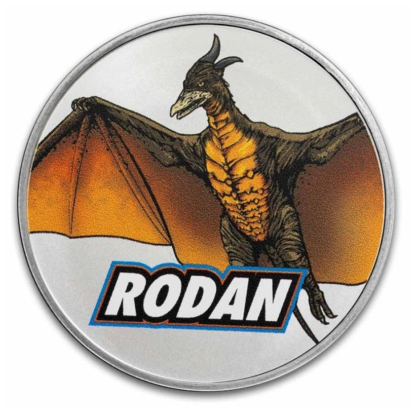 Niue 2 NZD Godzilla vs. Monsters: Rodan 2024 Silbermünze 1 Oz Silber Color Farbe*