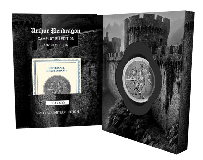 Silbermünze Camelot Arthur Pendragon 1 oz 2023 Silber 999 Special Blister Pack