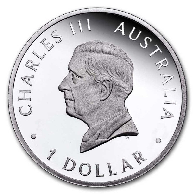 Silbermünze 1 Unze Schwan 2024 - Australien - im Etui - 1 Oz PP*