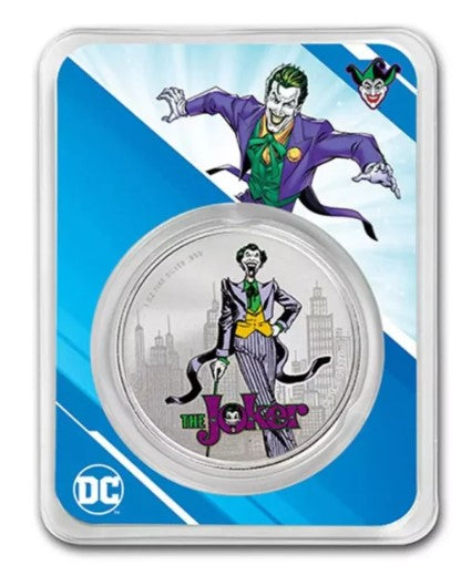 Samoa 2024- Joker Silbermünze 1 oz BU Color Farbe DC Comics