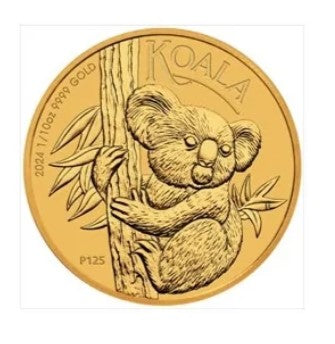 Erstausgabe Koala 2024 Goldmünze 1/10 oz Perth Mint 999 Gold **