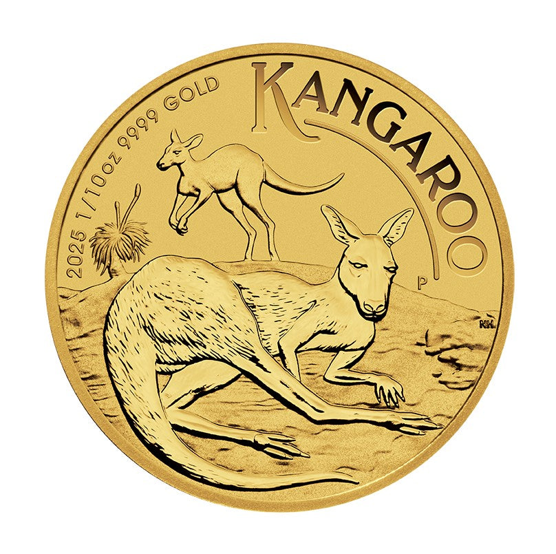 Australian Känguru 2025 Goldmünze 1/10 oz - Perth Mint **