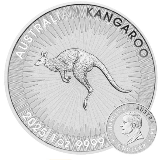 Australien Känguru 2025 - 1 Oz Silber 1 AUD - Perth Mint *