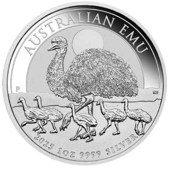 Australien Emu Silbermünze 1 oz 2025 - original Kapsel