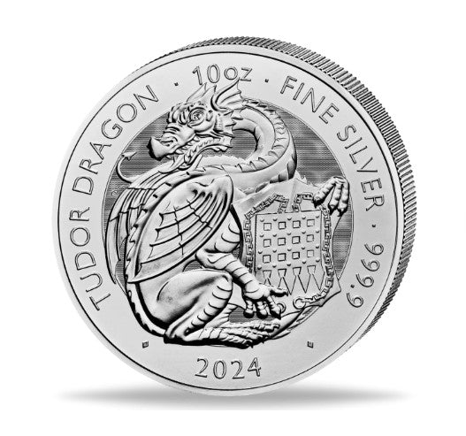 Silbermünze 10 oz Dragon 2024 Royal Tudor Beasts