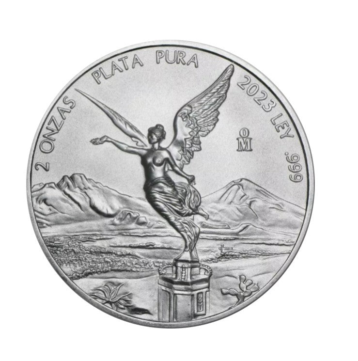 Silbermünze 2 oz Mexiko 2023 BU - Libertad - Siegesgöttin