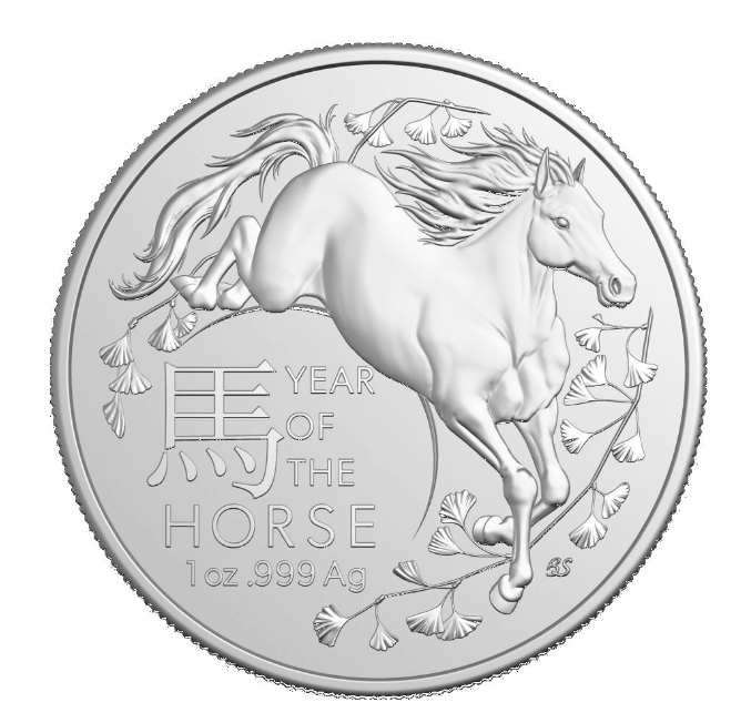 Lunar II RAM Pferd  Silbermünze 1 oz Year of the horse 2026 BU