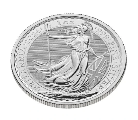 Britannia 2026 Silbermünze 1 oz Royal Mint