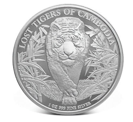 Silbermünze 1 oz Lost Tigers of Kambodscha 2026