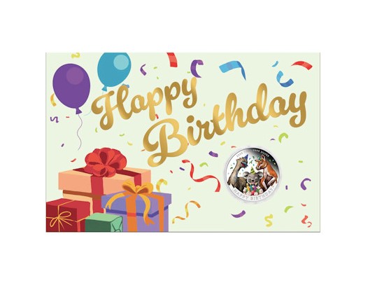 Australien - 0,50 AUD Happy Birthday 2025 - 1/2 Oz Silber Blister