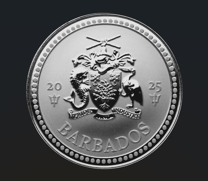 Barbados 2025 - Silbermünze 1 oz Trident Dreizack 