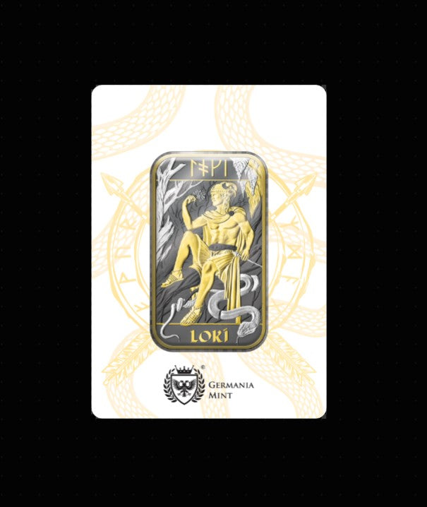 Silberbarren 1 oz Großbritannien Nordische Götter Norse Gods - Loki + Odin + Thor spezial Edition