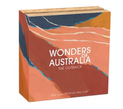 Silbermünze Wonders of Australia Opal Silber 1 oz PP - The Outback 2026