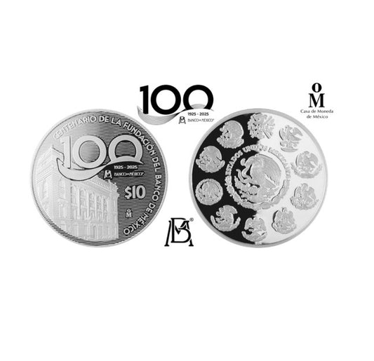 Silbermünze 2 oz PP Mexiko 2025 Libertad 100 jähriges Jubiläum