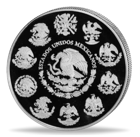 Silbermünze 2 oz PP Banko de Mexico 100 jähriges Jubiläum  2025