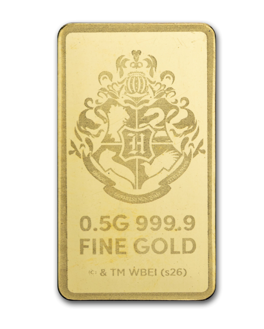 Goldbarren 0,5 Gramm Pamp Harry Potter 25th Anniversary