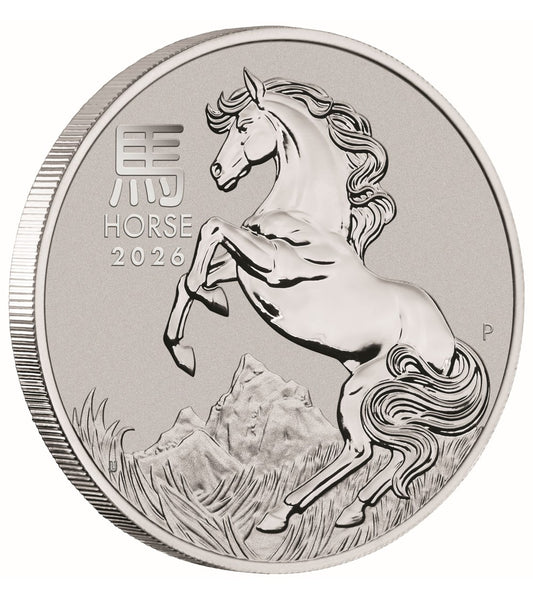 Lunar 3 Platinmünze 1/10 oz Year of the Horse / Pefrd Perth Mint
