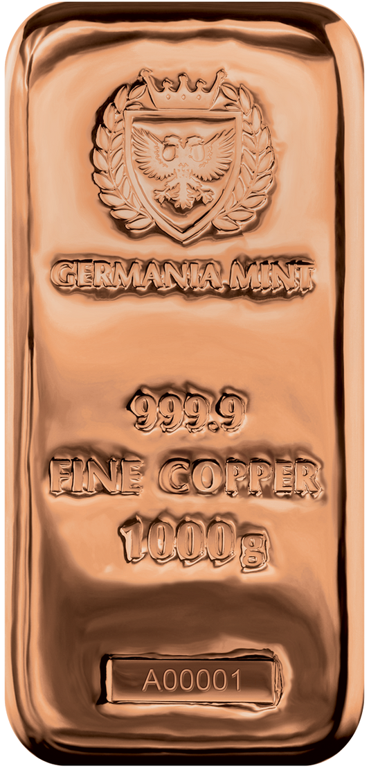 Germania Mint - 1 kg Kupferbarren 
