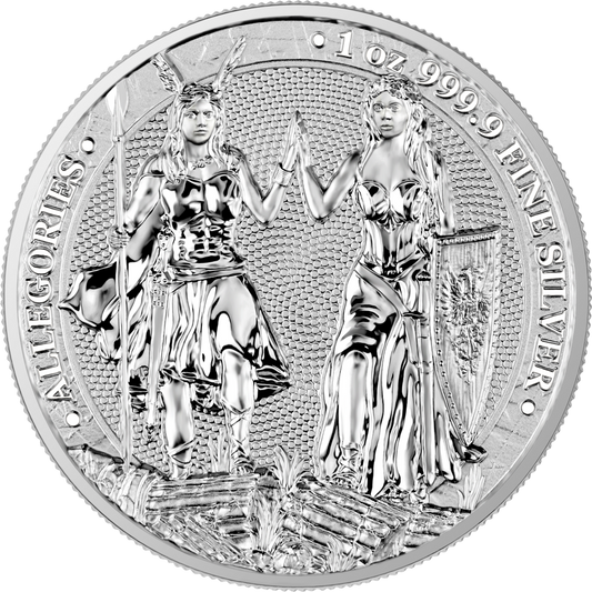 ALLEGORIES GALIA & GERMANIA - Germania Mint 2023 - 1 oz Silbermünze