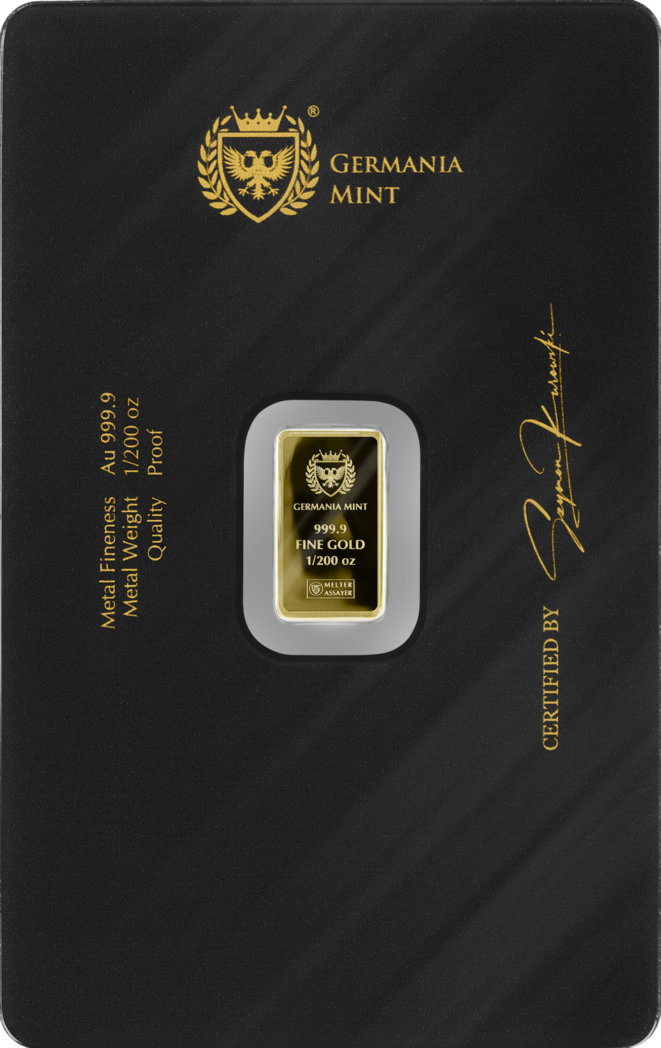 Germania Mint 1/200 oz Goldbarren Au999.9 in Safepack
