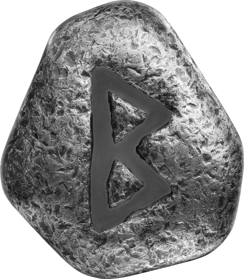 Germania Mint 1 oz Silberbarren Runes Collection Hellblau: Berkanan