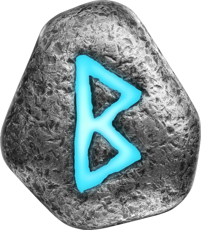 Germania Mint 1 oz Silberbarren Runes Collection Hellblau: Berkanan