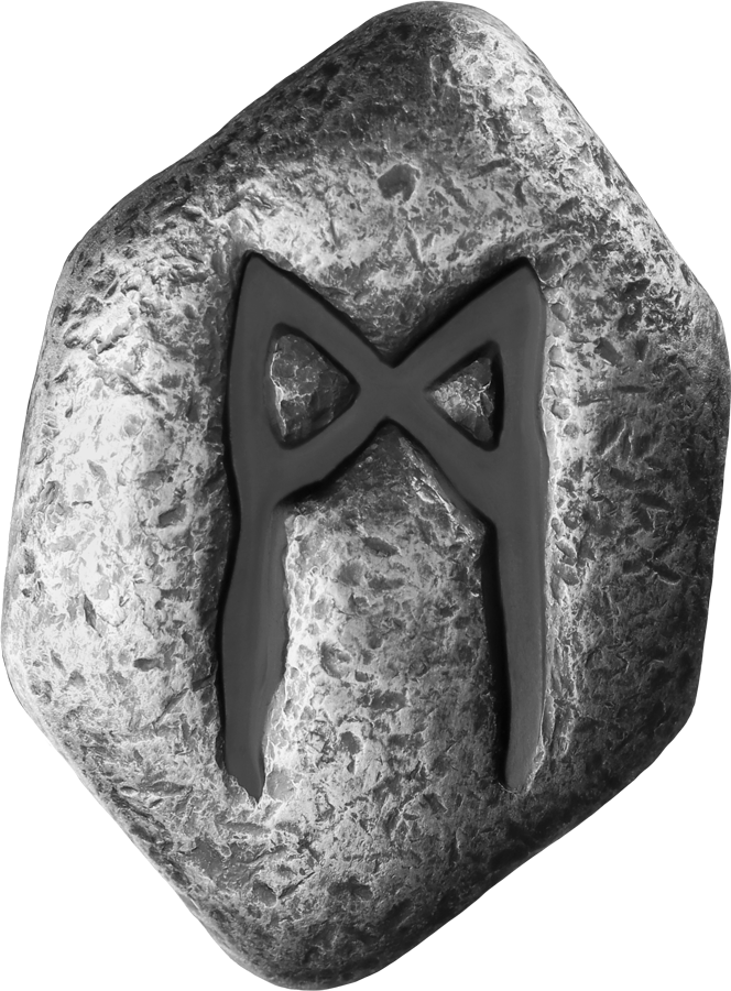 Germania Mint 1 oz Silberbarren Runes Collection Hellblau: Mannaz
