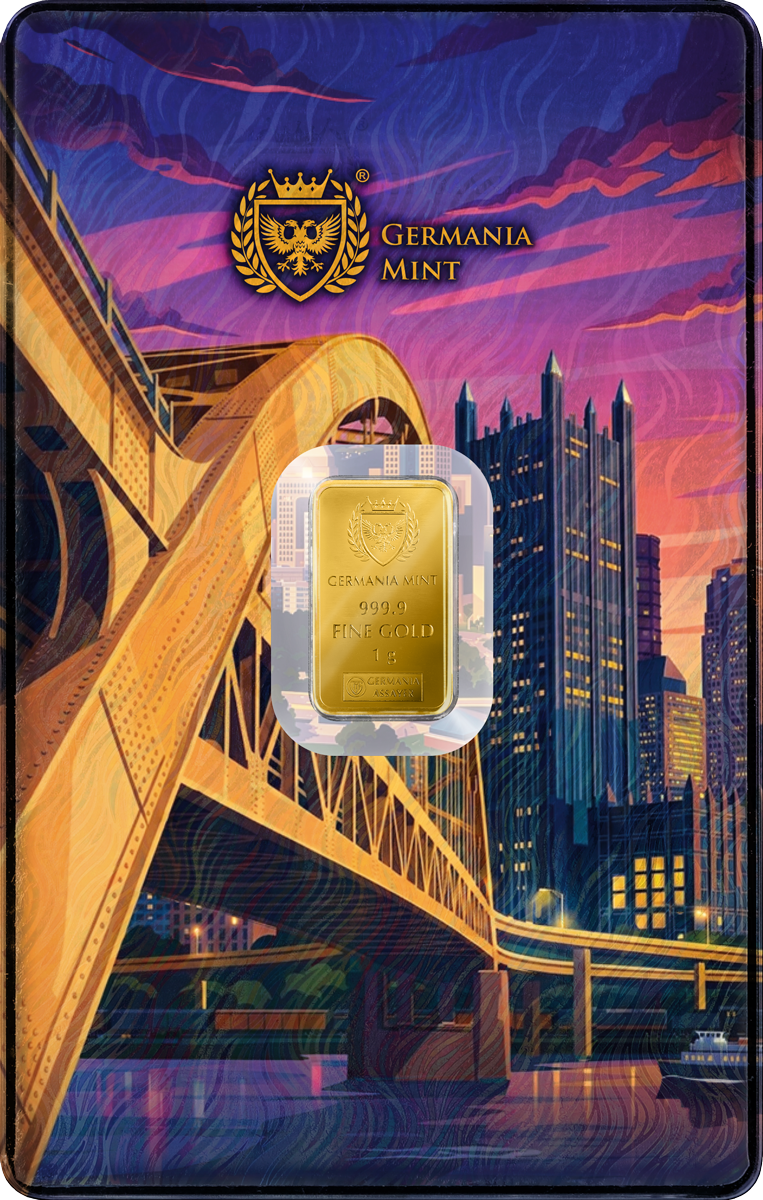 Goldbarren 1 Gramm Germania Mint ANA 2026 im Blister